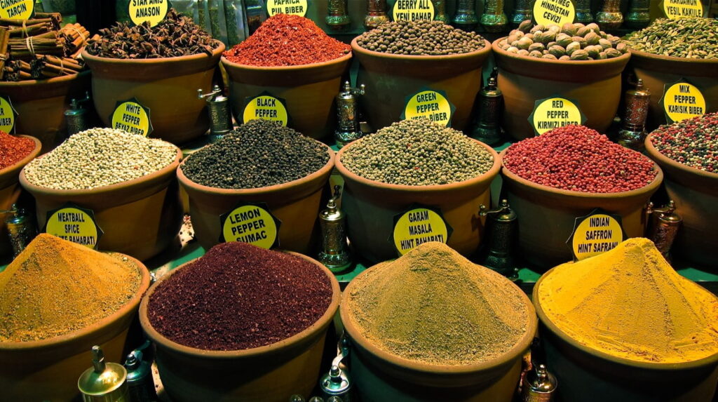 Turkish cuisine favorite spices
